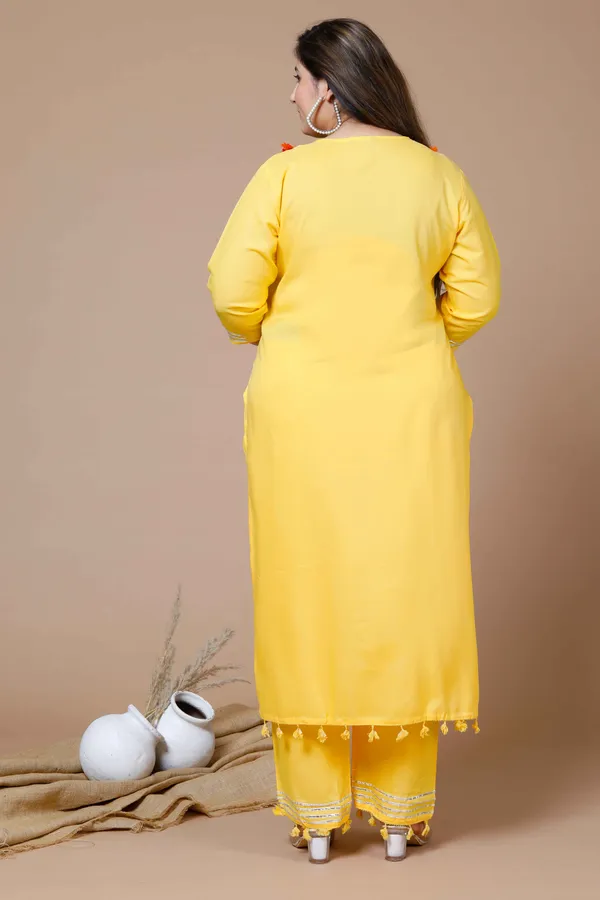 Women's_Plus_Size_Yellow_Embroidered_Straight_Kurta_And_Palazzo_With_Dupatta_Set_-_Doriyan