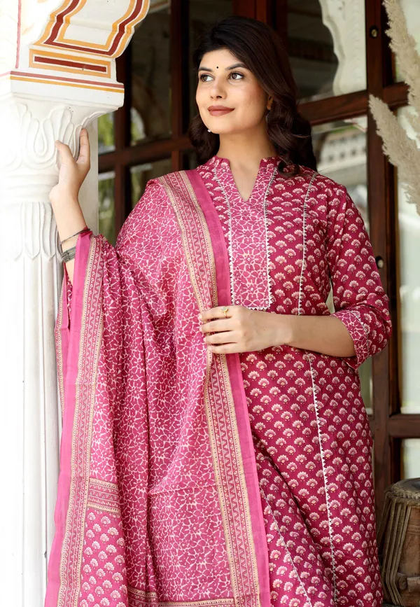 Women's_Pink_Straight_Floral_Printed_Kurta_&_Palazzo_With_Dupatta_Set_-Doriyan