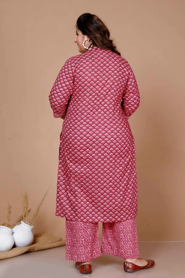 Women'S_Plus_Size_Pink_Straight_Floral_Printed_Kurta_&_Palazzo_With_Dupatta_Set_-_Doriyan