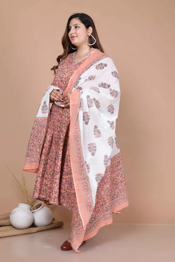 Women's_Plus_Size_Surpassing_Orange_Partywear_Floral_Printed_Anarkali_Kurta_DupattaÃ‚_-_Doriyan