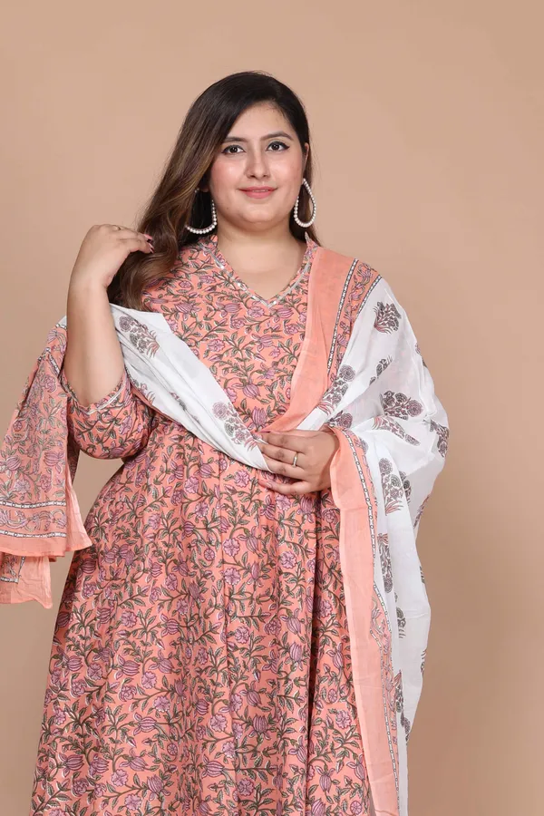 Women's_Plus_Size_Surpassing_Orange_Partywear_Floral_Printed_Anarkali_Kurta_DupattaÃ‚_-_Doriyan