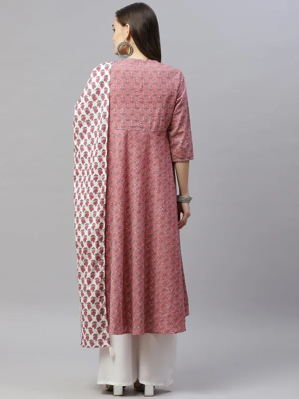 Women's_Pink_Cotton_Floral_Print_Anarkali_Kurta_With_Dupatta_-_Doriyan