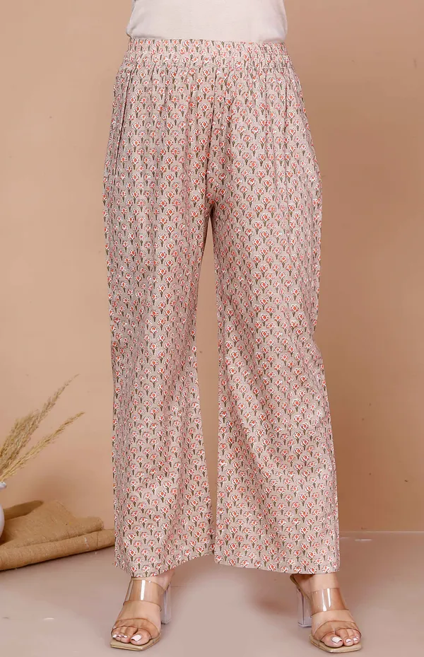 Women'S_Brown_Pure_Cotton_Printed_Straight_Kurta_And_Palazzo_-_Doriyan