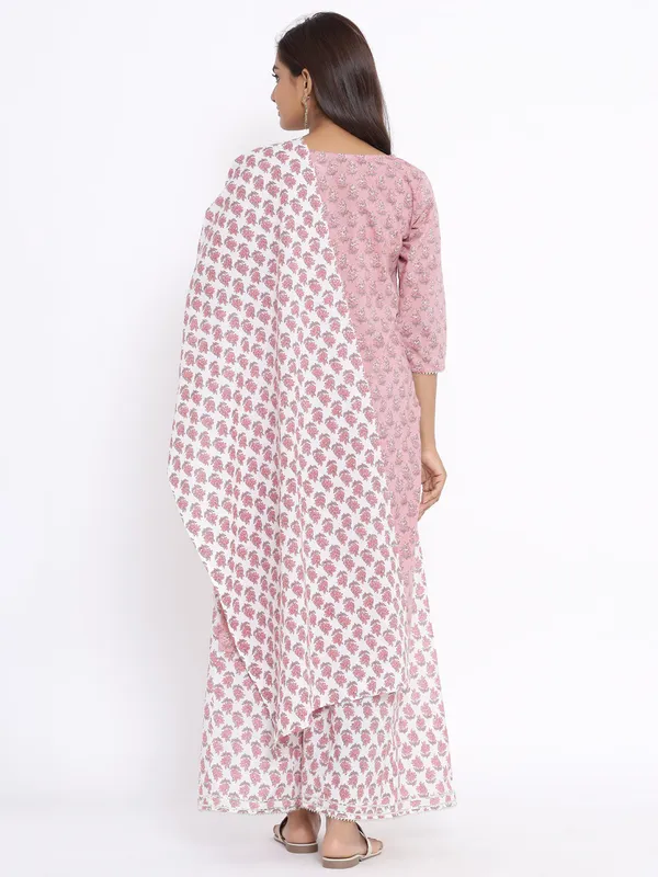 Women's_Pink_Floral_Printed_Gotta_Patti_Pure_Cotton_Kurta_With_Palazzo_And_Dupatta_Set_-_Doriyan