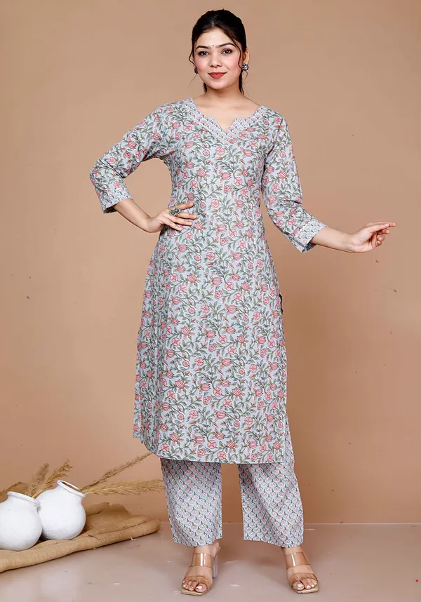 Women'S_Cotton_Floral_Printed_Straight_Kurta_PalazzoÃ‚_-_Doriyan