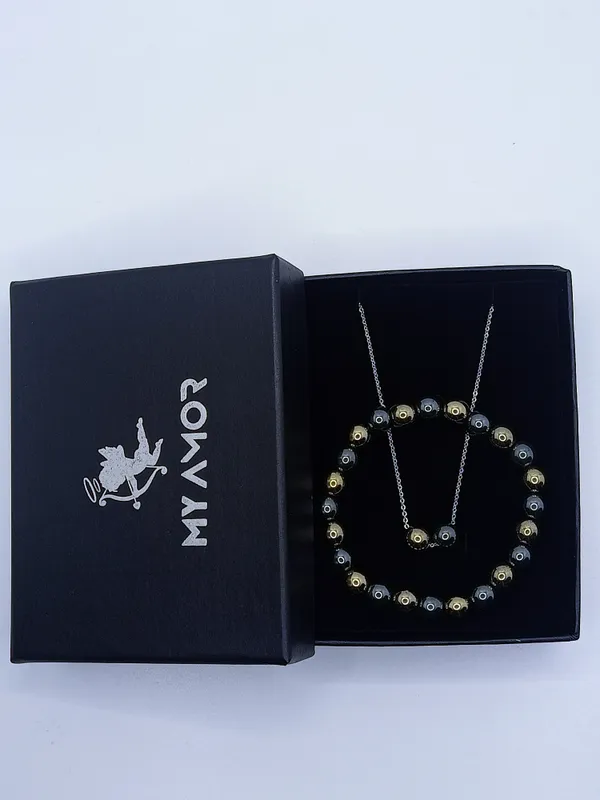 Karz_Mukti_Bracelet_&_Pendant_(With_Original_Golden_&_Grey_Hematite)