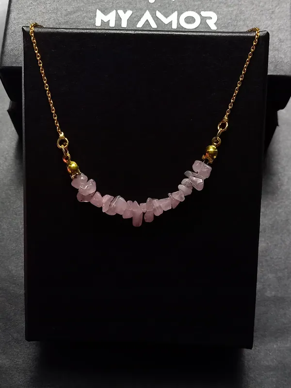 Premium_Elegant_Glass_Chips_Necklace_(Pink_&_Gold)