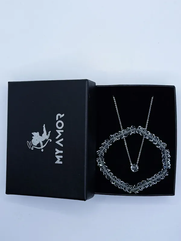 Emotional_balance/Positivity_Attraction_(Sphatik_Bracelet)_Pack_Of_2