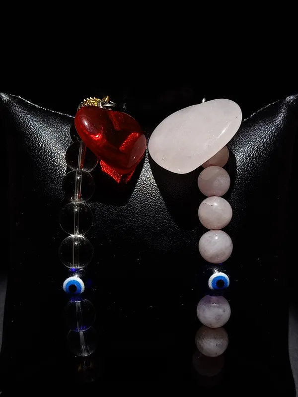 Couple_Love_Attraction,_Sphatik_&_Rose_Quads__Bracelets_(Active_Heart_Chakra)