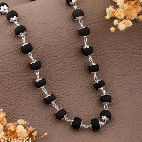 Karungali_Ebony_wood_silver_plated_mala