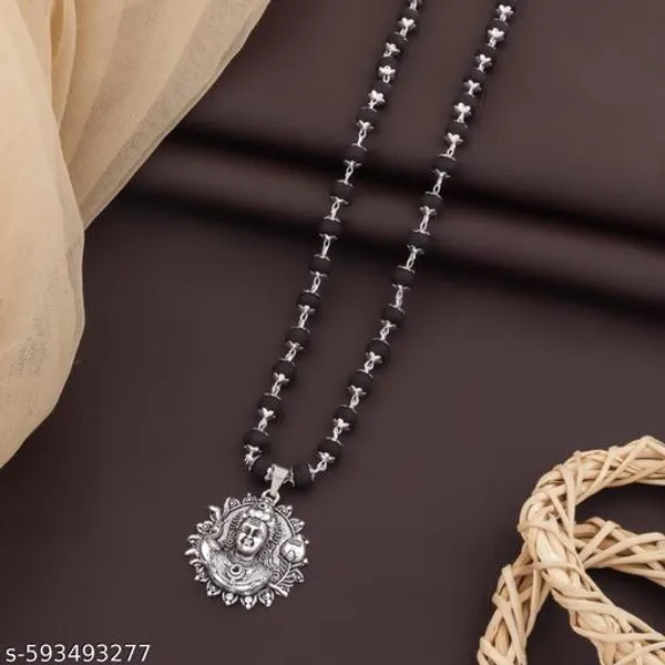 Murugan_locket_with_silver_plated_original_karungali_ebony_wood_mala_Govt._Certified_premium_Quality_beads_size_(8_mm)_54_Beads