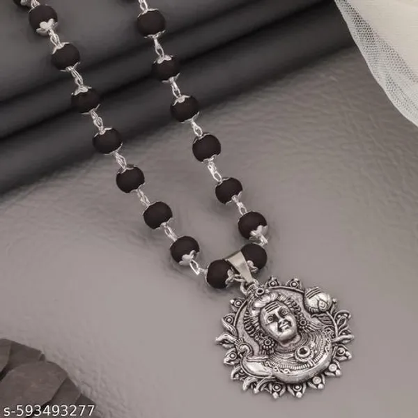 Murugan_locket_with_silver_plated_original_karungali_ebony_wood_mala_Govt._Certified_premium_Quality_beads_size_(8_mm)_54_Beads