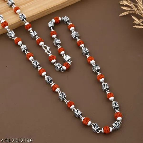 Rudraksha_Capping_Silver_Mala_for_Men