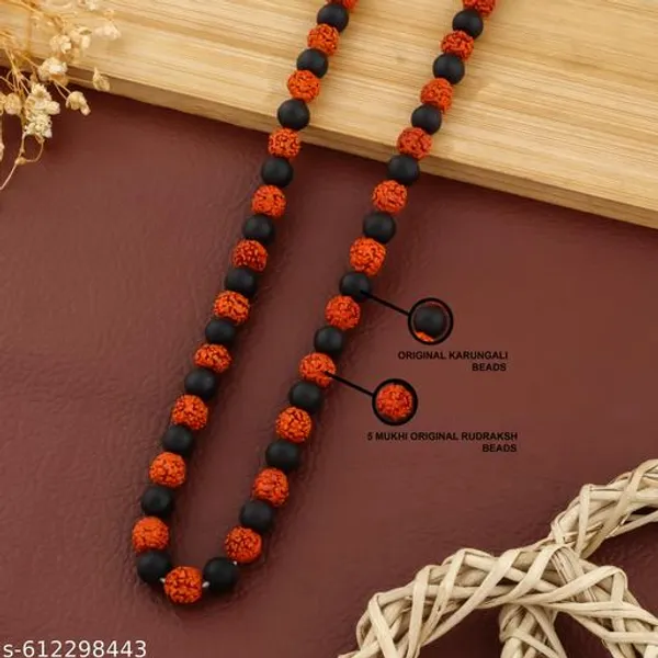 Five_Face_Rudraksha_&_karungali_original_Ebony_wood_Beads_mala_108_Beads_jap_mala