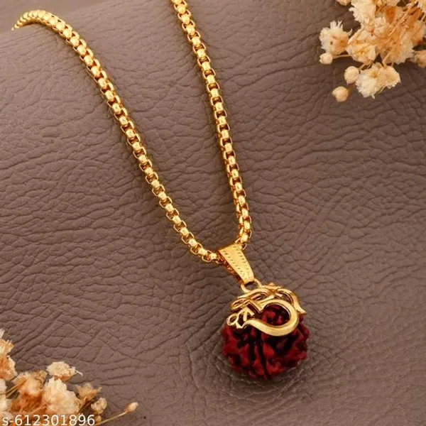 Original_Five_Face_Nepali_Rudraksha_shree_om_Locket_with_Gold_plated_chain