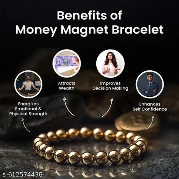 Golden_payrite_money_magnet_braclate_for_Men_&_Women