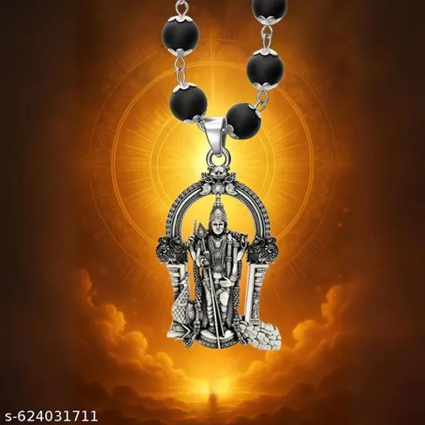 Silver_Plated_Lord_Murugan_Karungali_Pendant,_Authentic_Karungali_Mala_for_Men_&_Women_–_karungali_Malai_Original_Silver_Spiritual_Rosary
