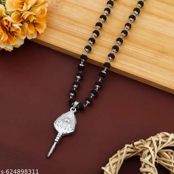 Original_Authentic_karungali_silver_plated_mala_with_Murgan_Trisul_Tilak_locket_8_mm_54_Beads_premium_Quality