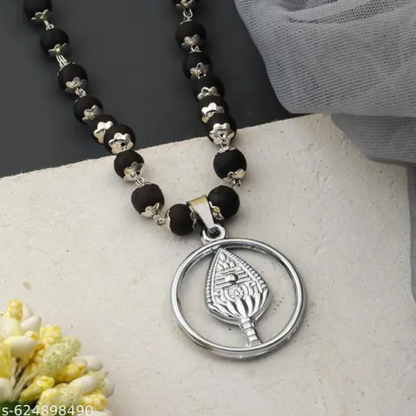 Original_Authentic_karungali_silver_plated_mala_with_Murgan_Trisul_Tilak_locket_8_mm_54_Beads_premium_Quality