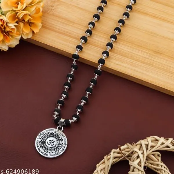 Original_karungali_silver_plated_mala_with_Om_mrityunjay_locket_8_mm_54_Beads_premium_Quality_men_&_women