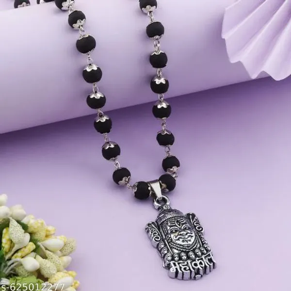 Original_karungali_silver_plated_mala_with_mahakal_locket_8_mm_54_Beads_premium_Quality_men_&_women_Lab_certified