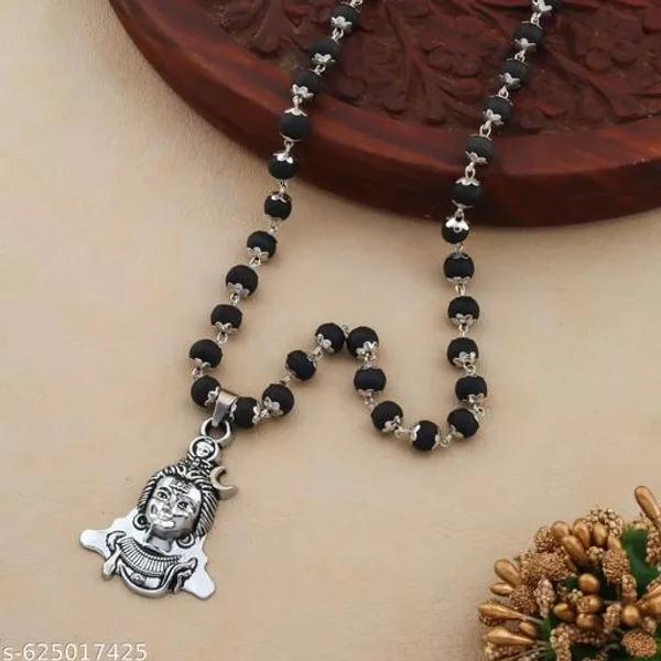 Original_karungali_silver_plated_mala_with_Lord_shivji_locket_8_mm_54_Beads_premium_Quality_men_&_women_Lab_certified