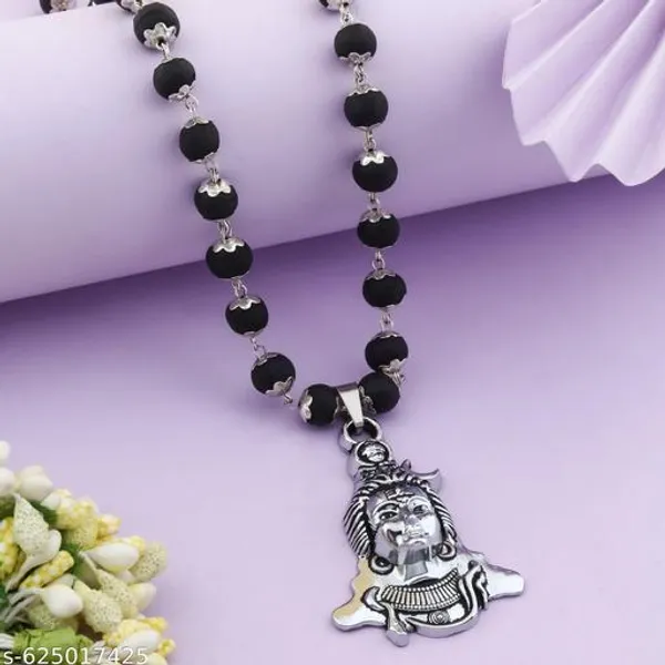 Original_karungali_silver_plated_mala_with_Lord_shivji_locket_8_mm_54_Beads_premium_Quality_men_&_women_Lab_certified