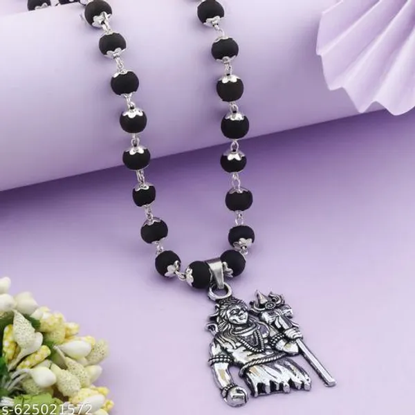 Original_karungali_silver_plated_mala_with_Lord_shivji_Trisul_locket_8_mm_54_Beads_premium_Quality_men_&_women_Lab_certified