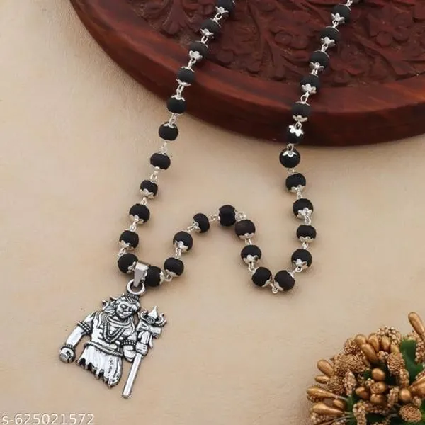 Original_karungali_silver_plated_mala_with_Lord_shivji_Trisul_locket_8_mm_54_Beads_premium_Quality_men_&_women_Lab_certified