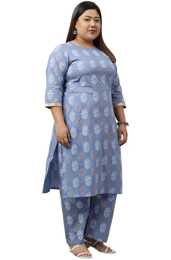 Blue_Cotton_Foil_Printed_Kurta_with_Palazzo