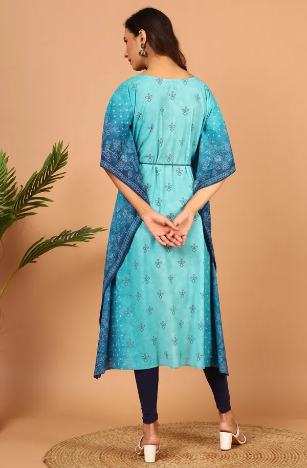 Blue_Poly_Georgette_Kaftan_For_Women