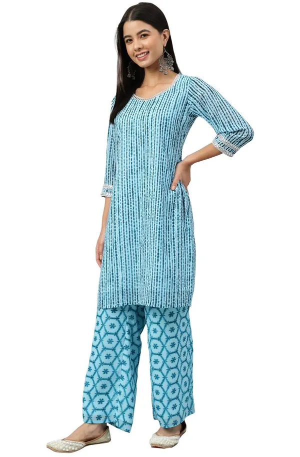 Georgette_Shibori_Print_Straight_Kurta_With_Palazzo