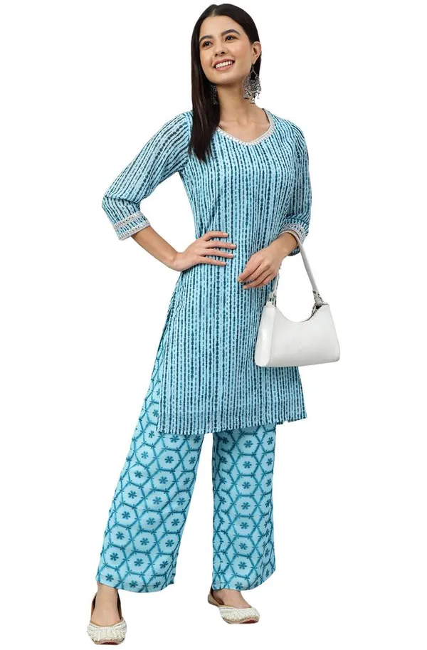 Georgette_Shibori_Print_Straight_Kurta_With_Palazzo