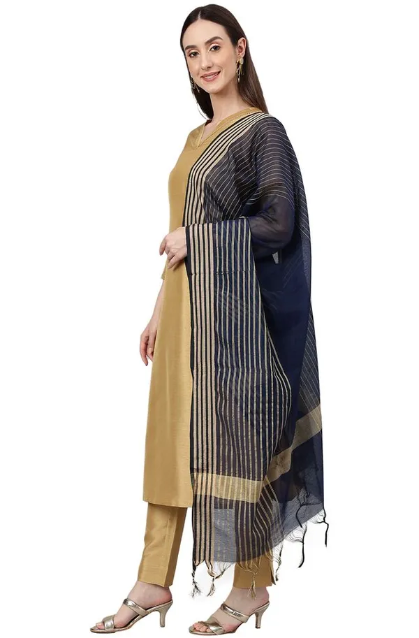 Gold_Crepe_Silk_Solid_Kurta_with_Pant_and_Dupatta