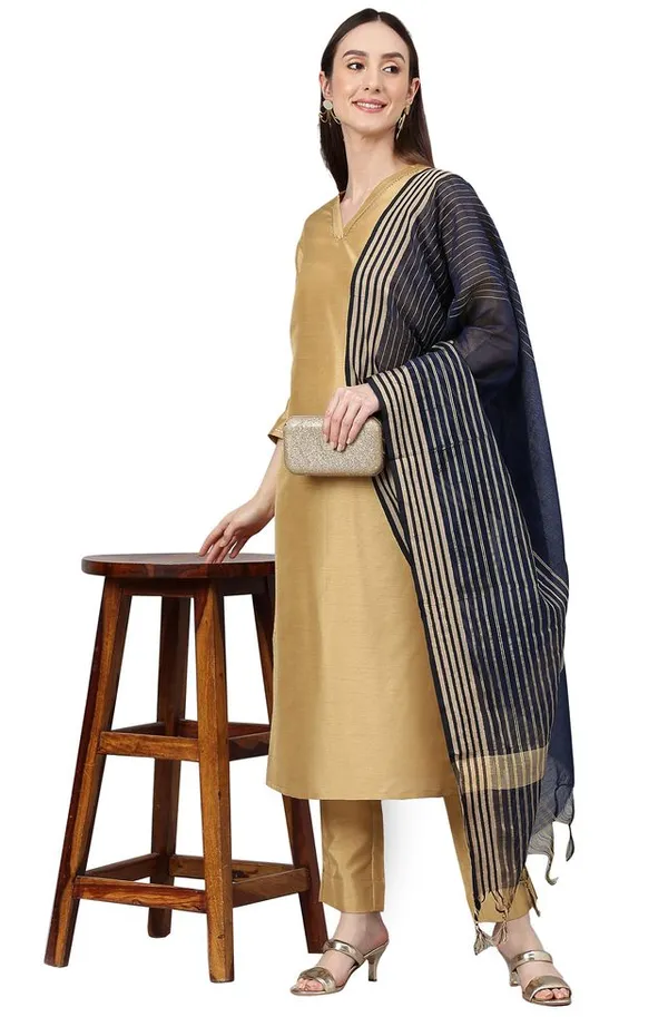 Gold_Crepe_Silk_Solid_Kurta_with_Pant_and_Dupatta