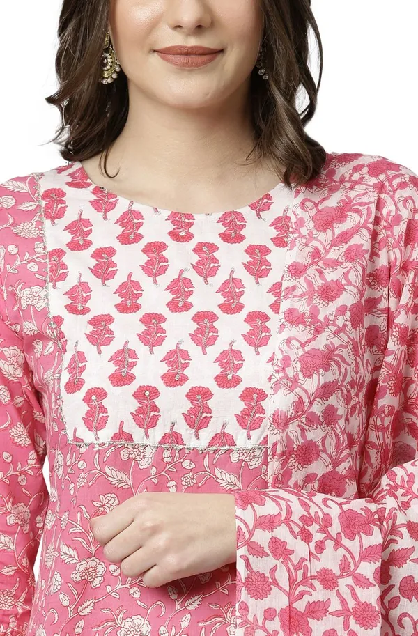 Pink_Cotton_Kurta_with_Pant_and_Dupatta_For_Women