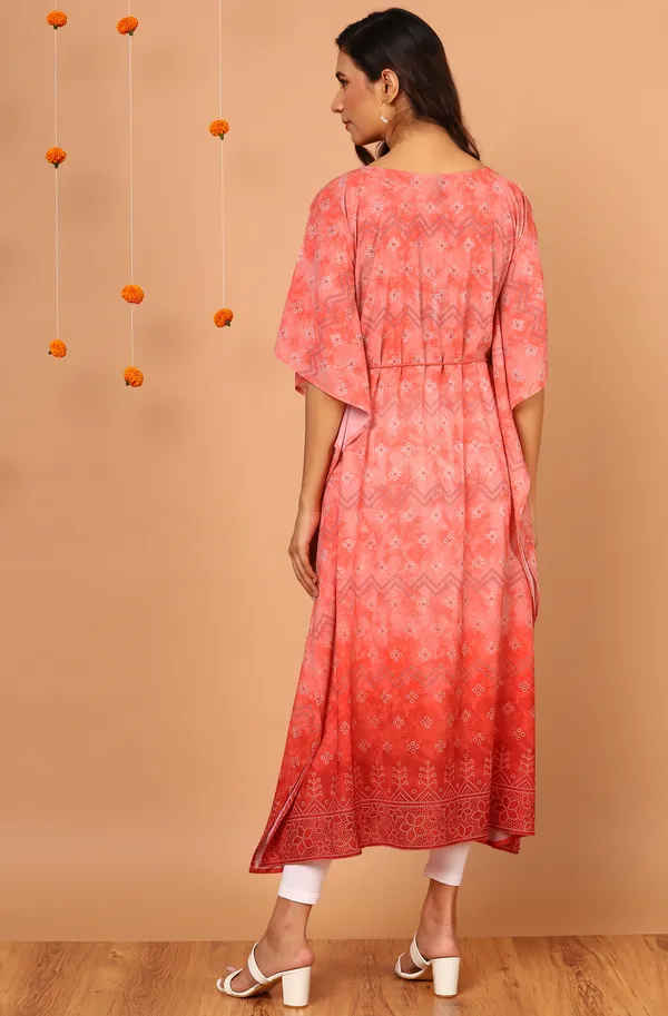 Peach_Poly_Georgette_Kaftan_For_Women