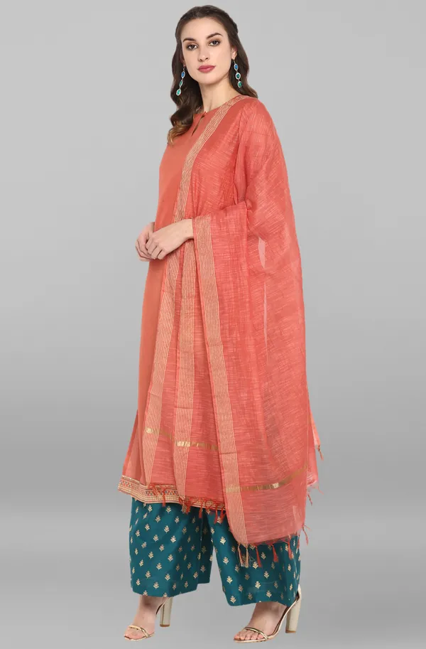 Pink_Poly_Silk_Kurta_With_Palazzo_And_Dupatta_For_Women