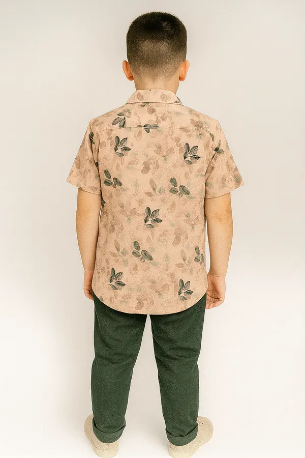 PEACH_COLOUR_PRINTED_SHIRTS