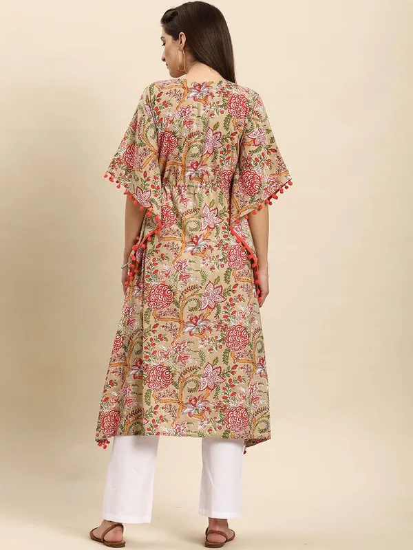 Womens_Beige_Cotton_Kaftan