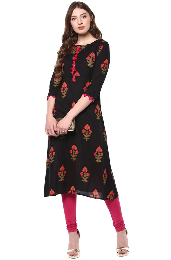 Womens_Cotton_A-Line_Floral_Print_Kurta