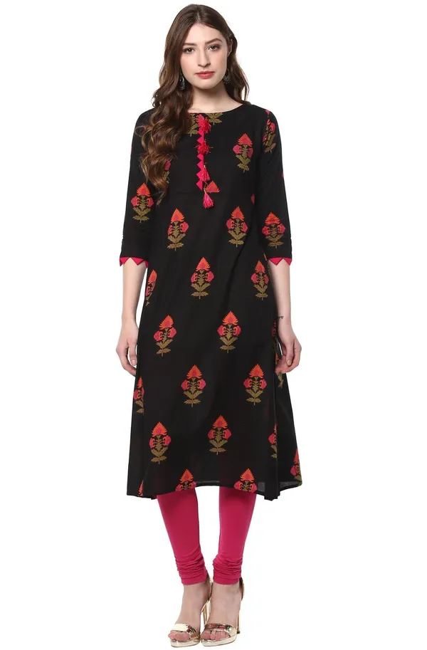 Womens_Cotton_A-Line_Floral_Print_Kurta