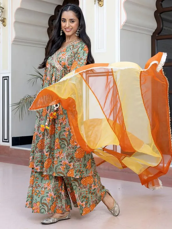 Womens_Cotton_Embellished_Ethnic_Printed_Kurta_Palazzo_With_Dupatta_Set