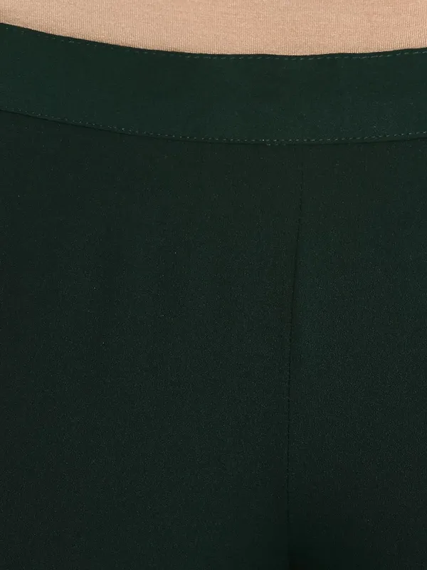Womens_Dark_Green_Poly_Crepe_Gold_Print_Kurti_with_Sharara_and_Dupatta