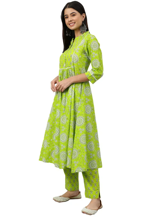 Womens_Light_Green_Cotton_Block_Printed_Kurta_with_Pant