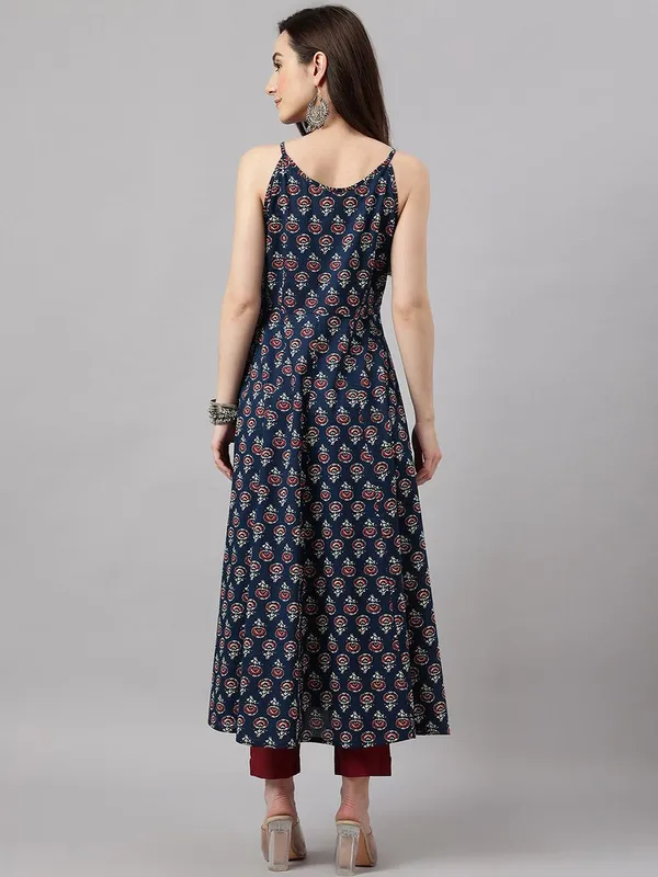 Womens_Navy_Blue_Cotton_Botanical_Print_Anarkali_Kurta