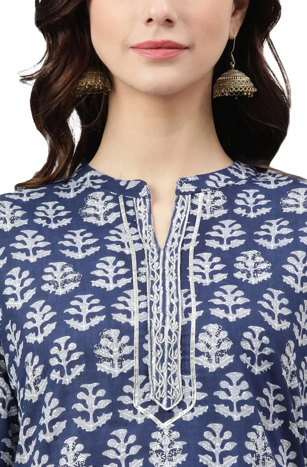 Womens_Navy_Blue_Cotton_Kurta_with_Pant