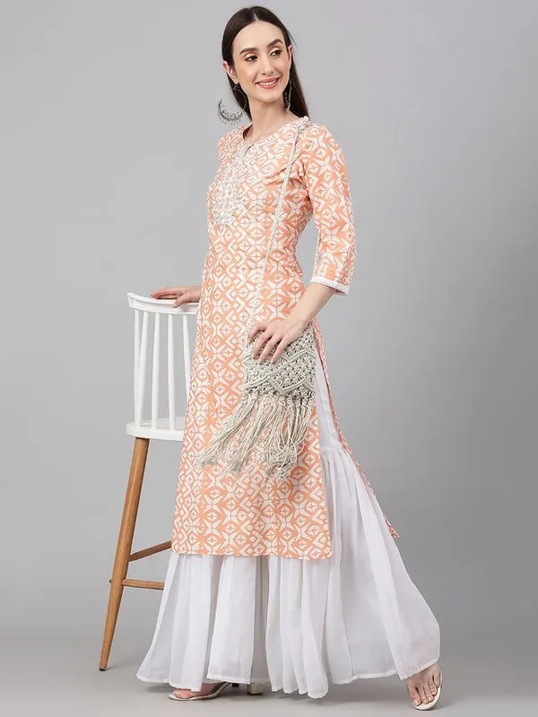 Womens_Peach_Cotton_Printed_Straight_Kurta