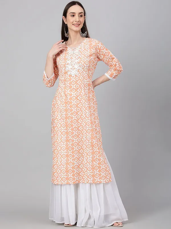 Womens_Peach_Cotton_Printed_Straight_Kurta
