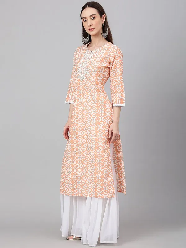 Womens_Peach_Cotton_Printed_Straight_Kurta